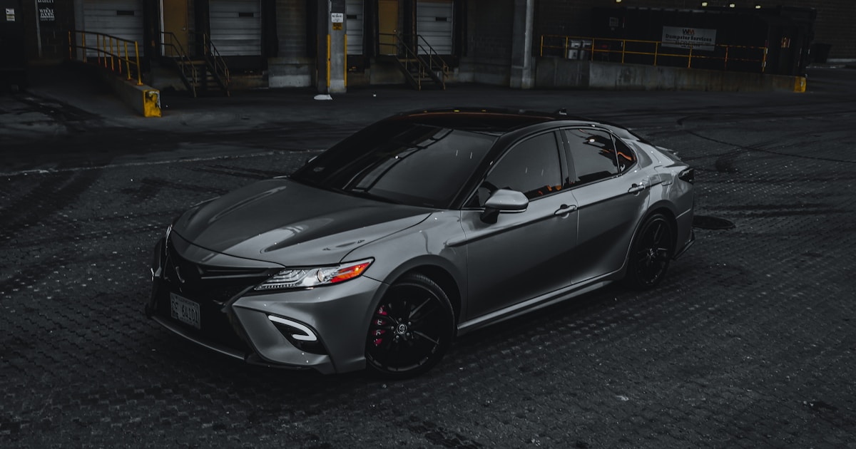 Modern Korean car ready for export to the Gulf